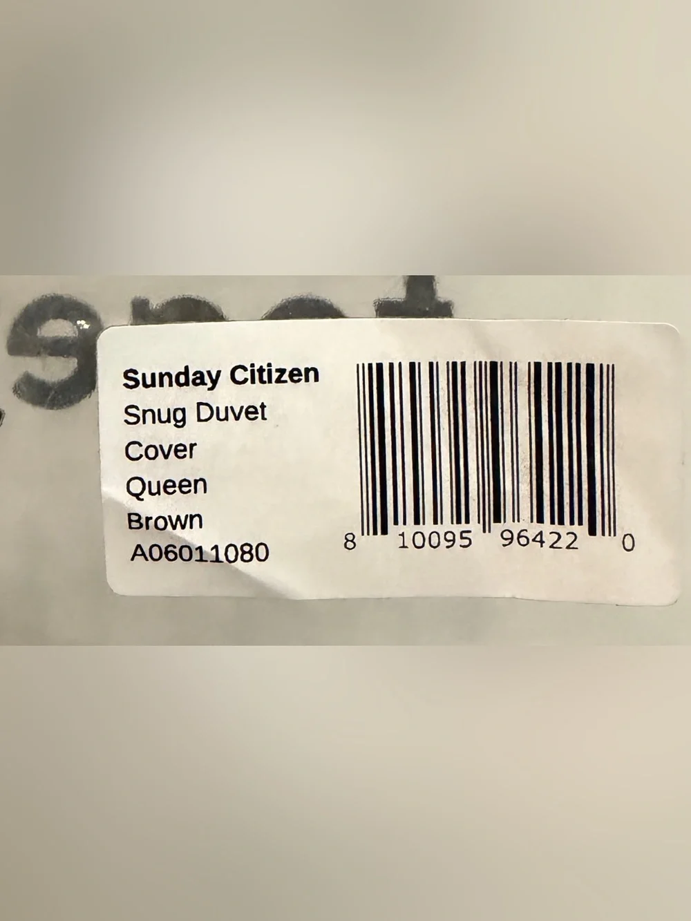 Sunday Citizen Snug Duvet Cover Queen Brown